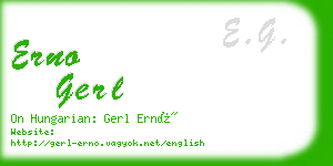 erno gerl business card